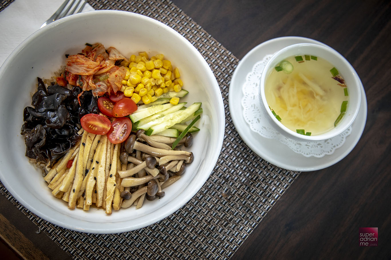 Healthy Vegan-Licious Rice Bowl at White Rose Cafe