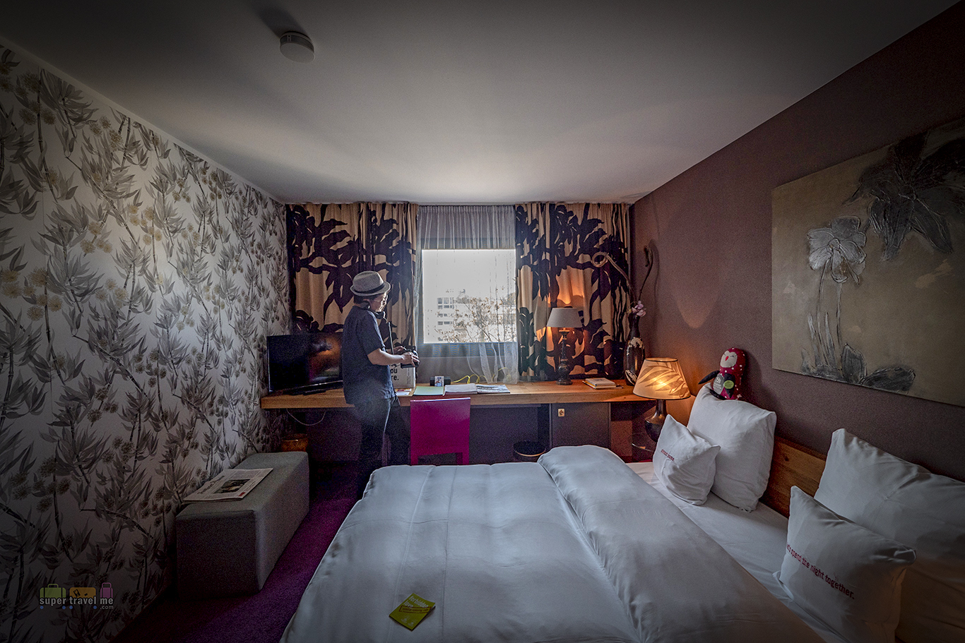 Quirky and hip hotel room at 25hours Hotel The Goldman Frankfurt