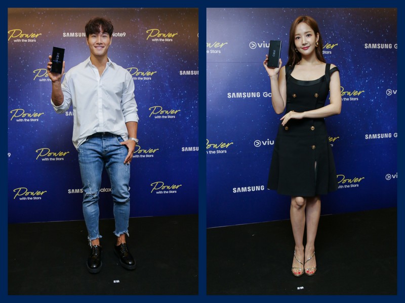 Kim Jong Kook and Park Min Young (Samsung Mobile Singapore Photos)