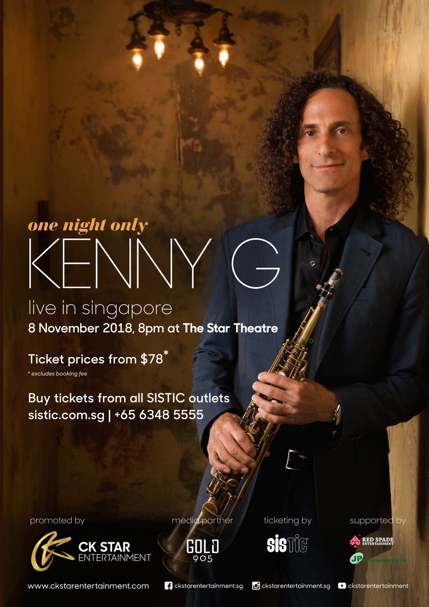 Kenny G One Night Only in Singapore 2018