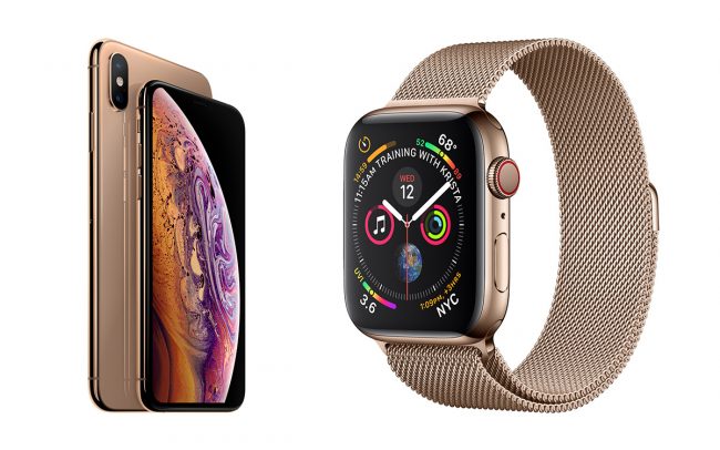 iphone xs max apple watch 4