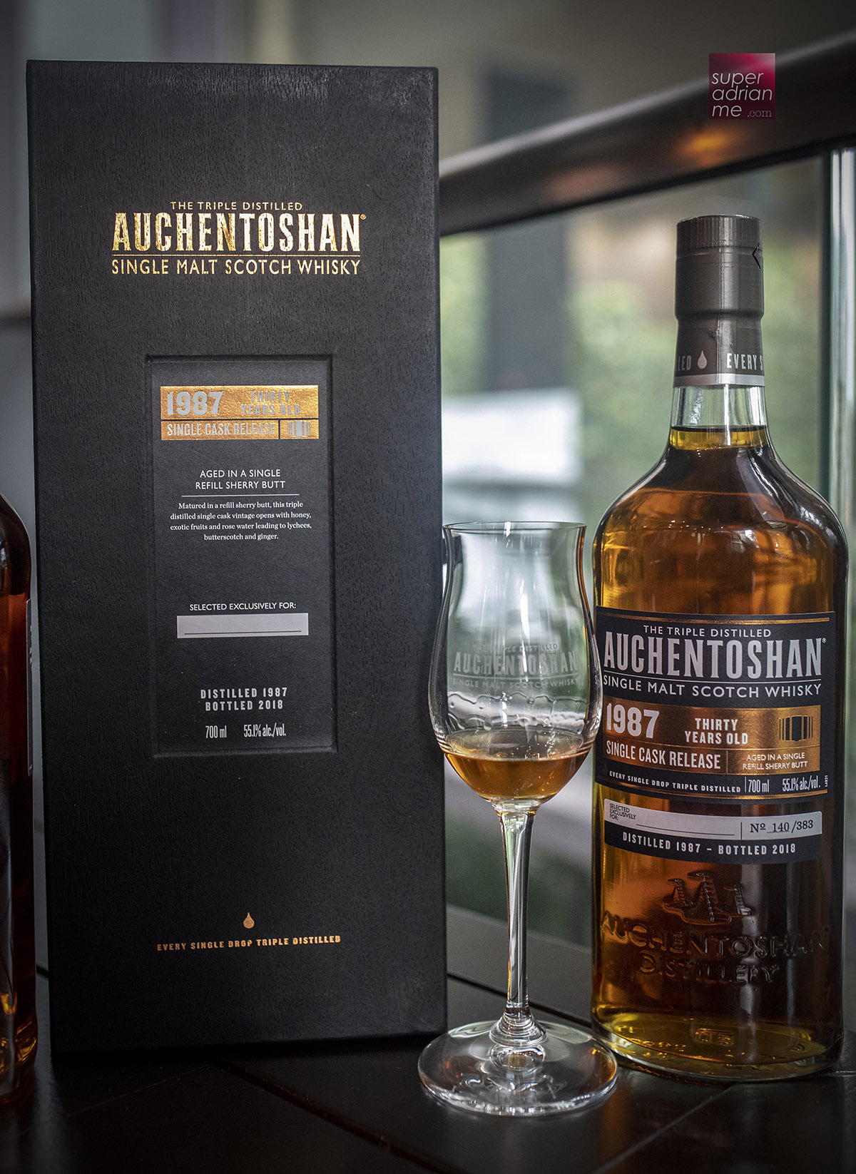 Auchentoshan 30 year old bottled exclusively for Singapore