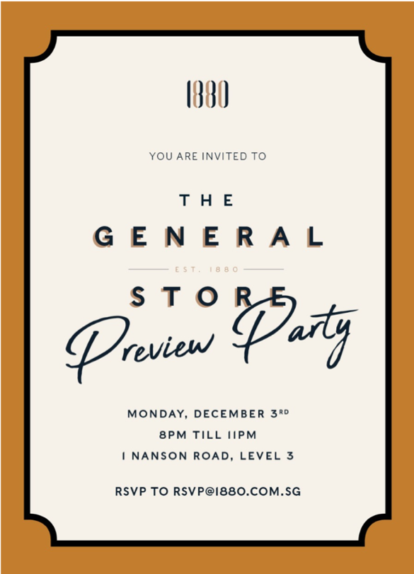 1880 The General Store Preview Party