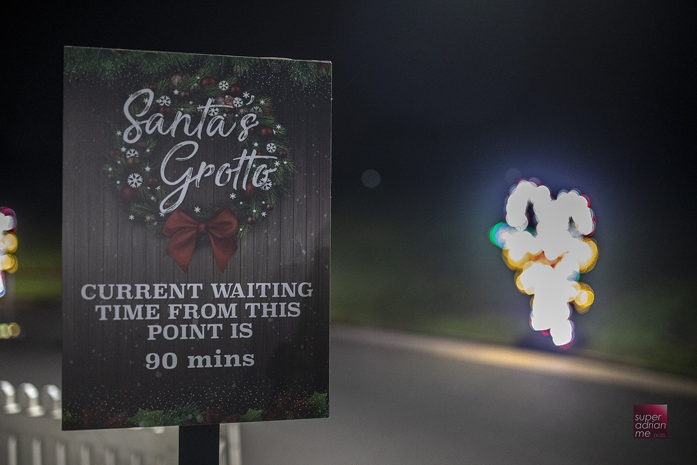 If you see this Queue poster for Santa's Grotto....