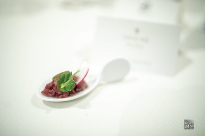 SENSATION 5 WAGYU BEEF TARTARE WITH POMMERY
