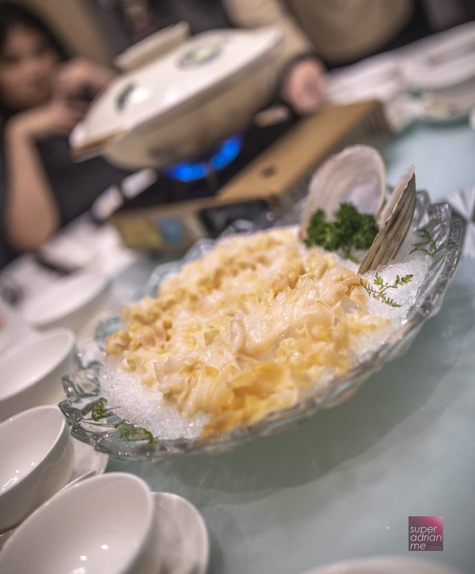 JUMBO Seafood Signature - Geoduck Clam Blanched with Superior Stock S$18.80 per 100g