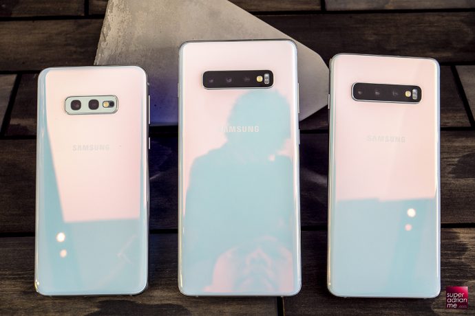 Samsung Galaxy S10e, S10+ and S10 singapore price review Prism White