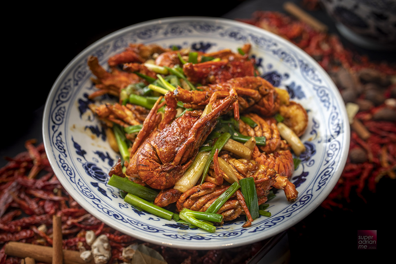Stir-fried Baby Lobster with Ginger and Onion at Sichuan Dou Hua
