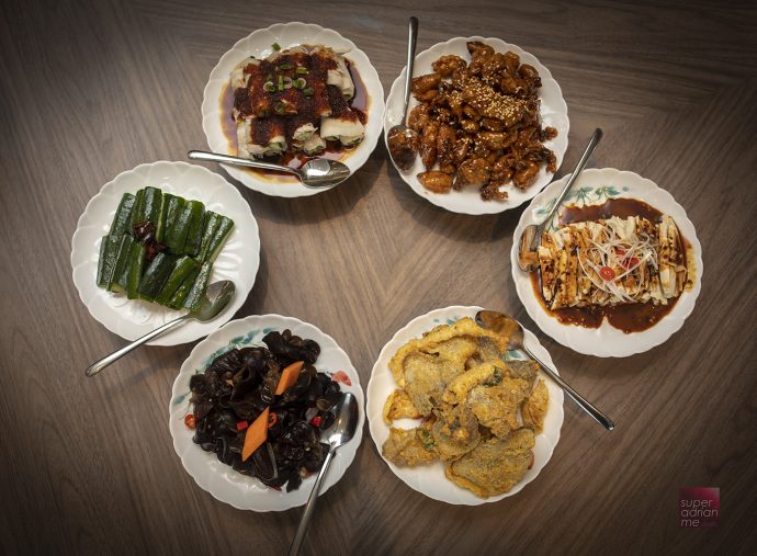 Side dishes from Si Chuan Dou Hua A tale of Two Twin Baby Lobsters promotion