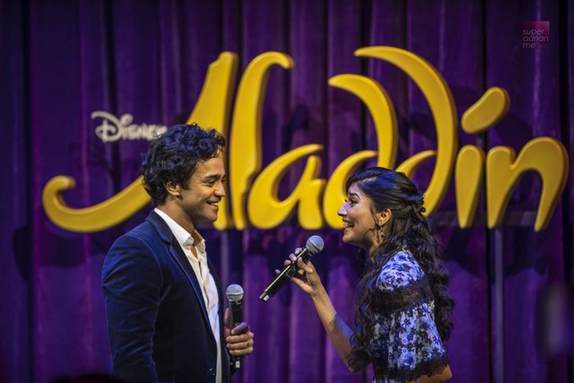 Singapore Cast of Aladdin, the Musical - Graeme Isaako (Aladdin) and Shubshri Kandiah (Jasmine)