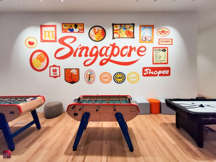 Shopee Headquarters Singapore Kent Ridge Gym Fun Interior