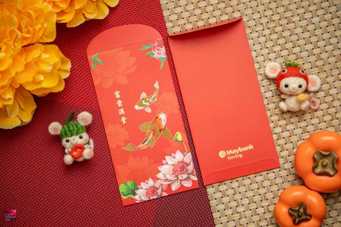 Maybank Kim Eng Ang Bao Red Packet Designs CNY Chinese new year best pouch bag