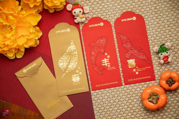 OCBC Business Banking Ang Bao Red Packet Designs CNY Chinese new year best pouch bag