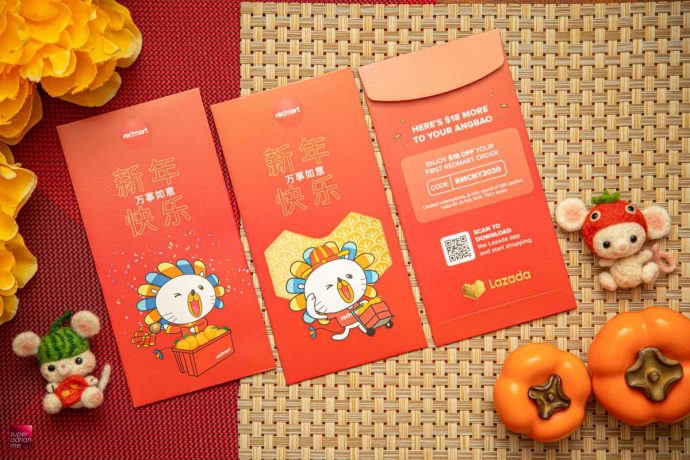 RedMart Lazada Ang Bao Red Packet Designs CNY Chinese new year best pouch bag