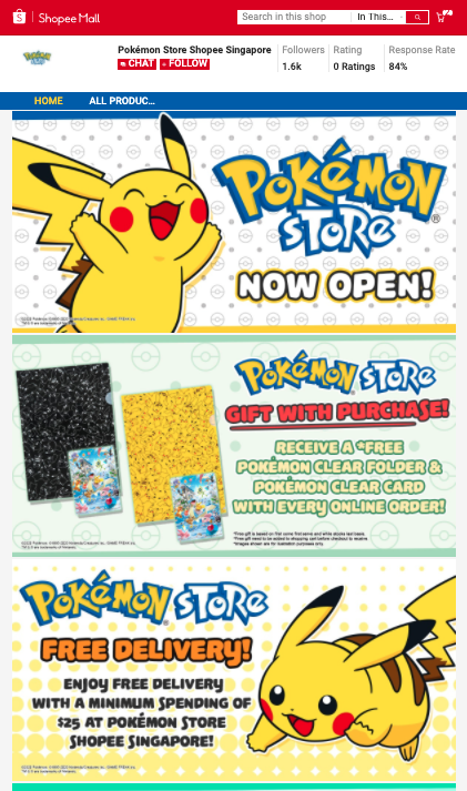 Pokémon Centre Online Store on Shopee Mall