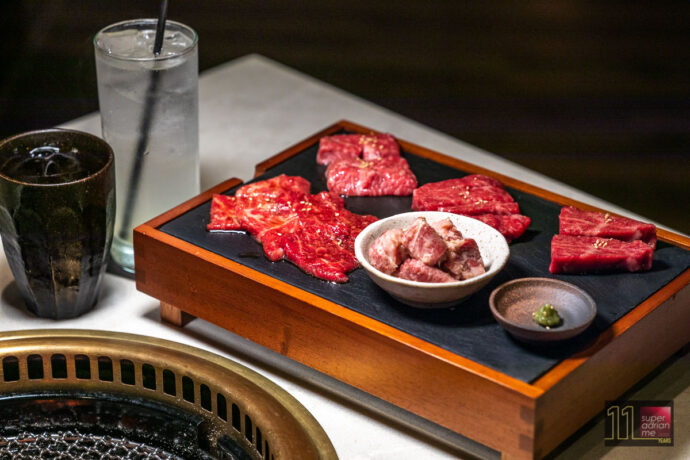 YEN Social Butcher Platter for 2 to 3 people (S$109 for 300g)