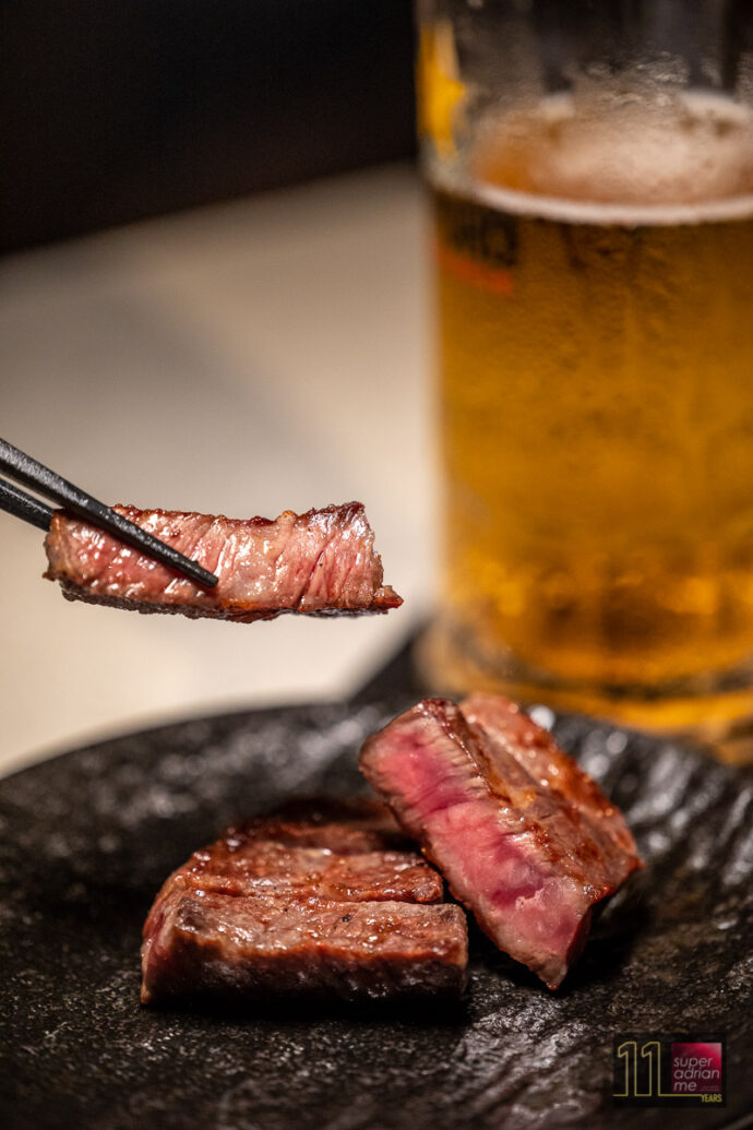 YEN Social - Dry Aged Wagyu Rib Eye Paired with Beer 