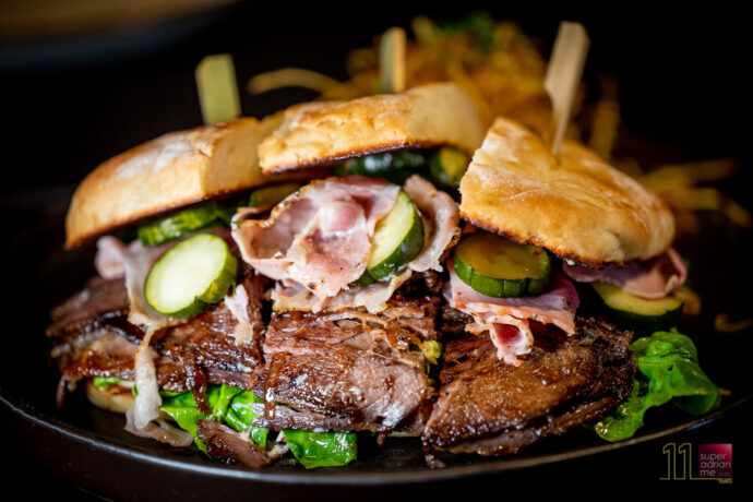 Bedrock Bar & Grill's 2021 World Meat Series Vintage Australian Beef -Smoked Beef Chuck Roast Sandwich