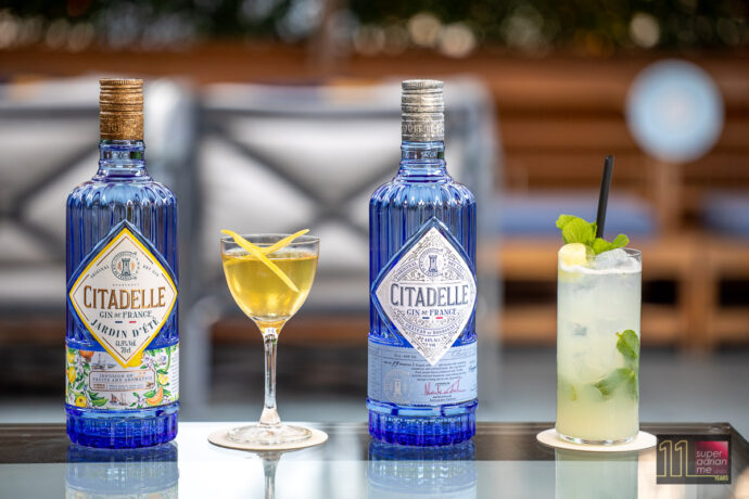 Citadelle Gin Cocktails at Raffles Courtyard