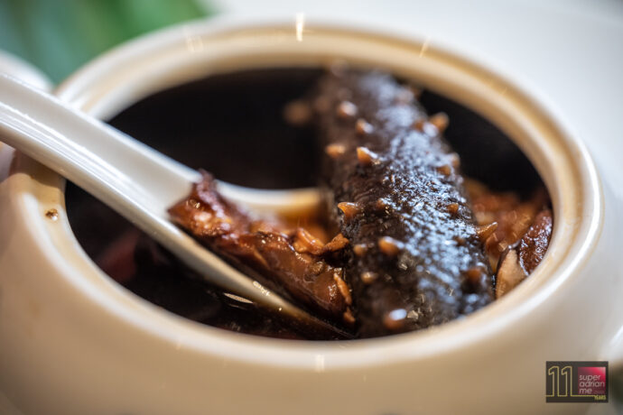Si Chuan Dou Hua - Chef Hoo Chee Keong - Double Boiled Japanese Black Garlic Kanto Sea Cucumber Chicken Soup