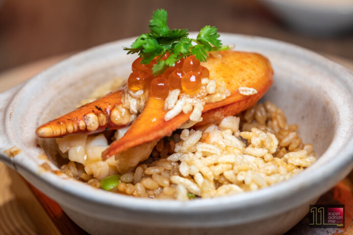 Si Chuan Dou Hua - Chef Hoo Chee Keong -Braised Boston Lobster with Pearl Rice with Crispy Rice Toppings