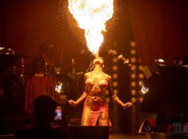 La Clique Sword swallower and fire breather Heather Holliday,