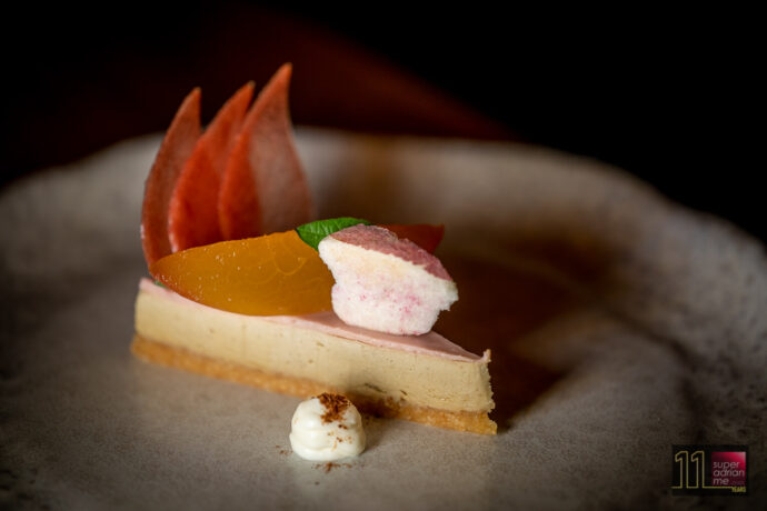 Tippling Club - Foie gras cheesecake, yamanshi peach, earl grey and lemon verbana