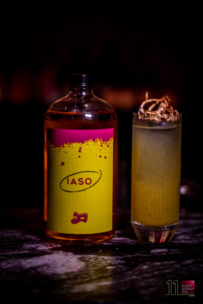 IASO Non alcoholic Cocktail made with Lyre's Aperitif Dry