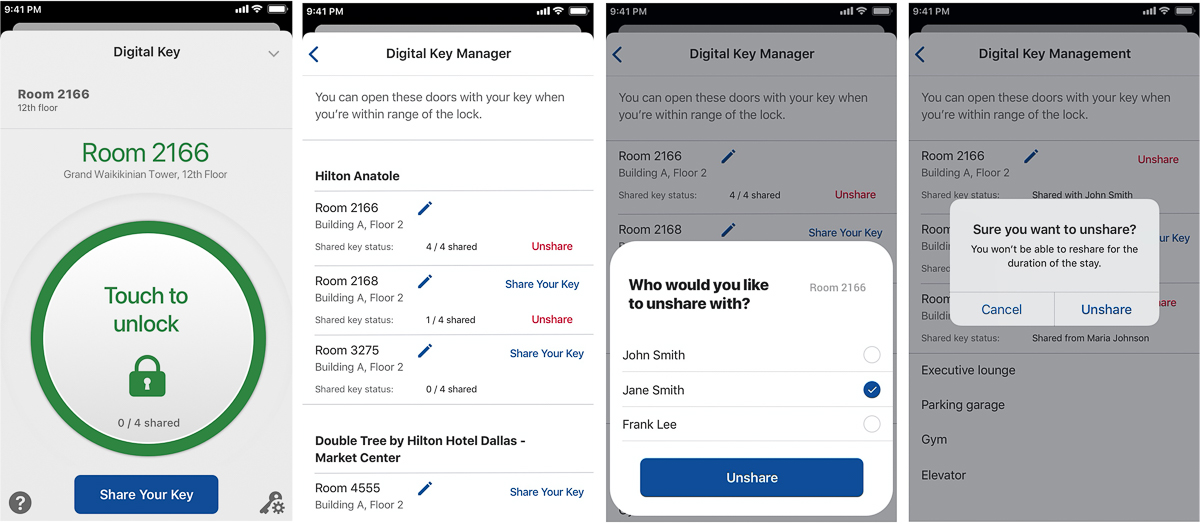 Hilton Offers Shareable Digital Room Keys