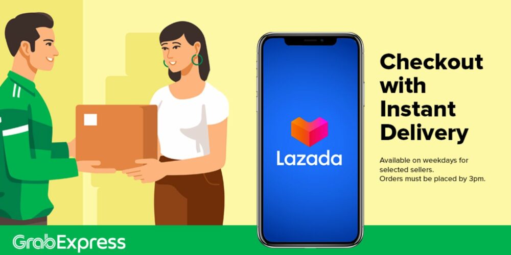 Lazada Same Day Delivery GrabExpress Price charge review