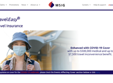 MSIG TravelEasy Travel Insurance Website