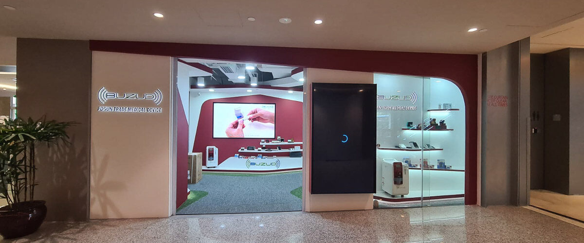 Buzud new showroom at Raffles Hospital