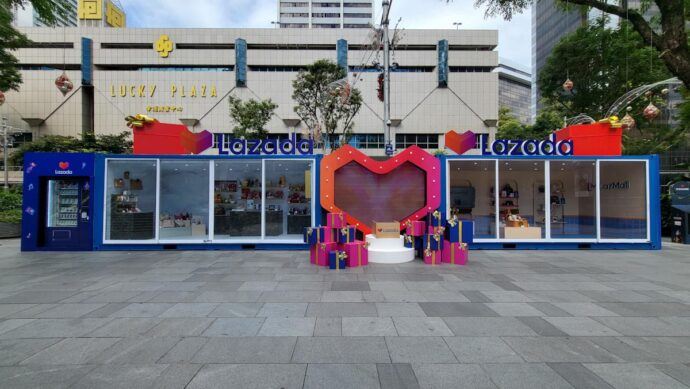 Lazada’s Pop Up Showcase in Orchard Road (Lazada photo)