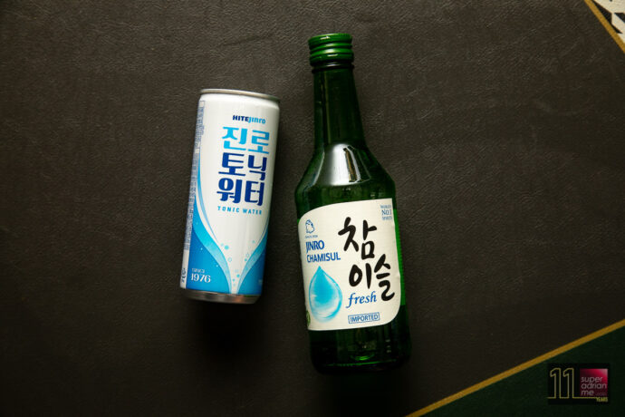 JINRO Chamisul Soju with JINRO Tonic Water