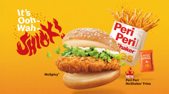 Peri Peri Flavoured McShaker Fries and McSpicy Singapore review promo