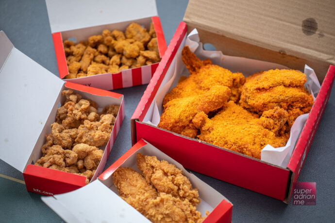 The New KFC Golden Cheesy Crunch and return of Crispy Chicken Skin