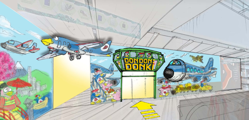 Don Don Donki at Jewel Changi Airport (Don Don Donki renderings)