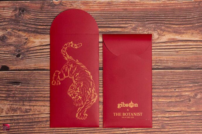 Gibson X The Botanist Singapore 2022 red packet ang bao tiger singapore collection 2022 red packet ang bao tiger singapore collection