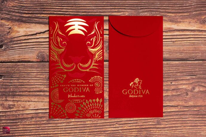 Godiva 2022 red packet ang bao tiger singapore collection
