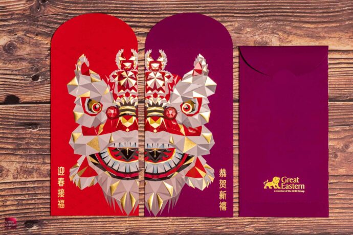 Great Eastern 2022 red packet ang bao tiger singapore collection