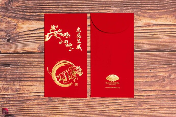 Mandarin Oriental Singapore 2022 red packet ang bao tiger singapore collection
