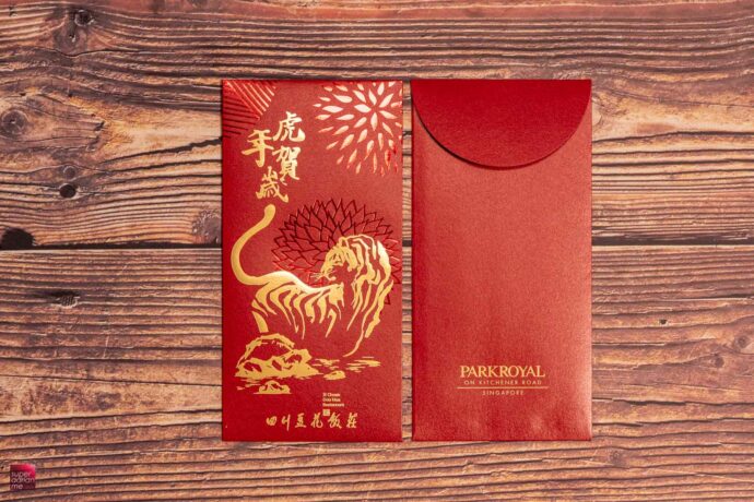 Parkroyal on Kitchener Road 2022 red packet ang bao tiger singapore collection
