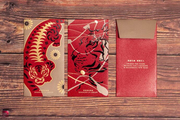 Shangri La Group 2022 red packet ang bao tiger singapore collection