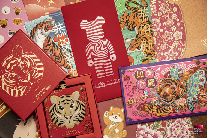 2022 red packet ang bao tiger singapore collection