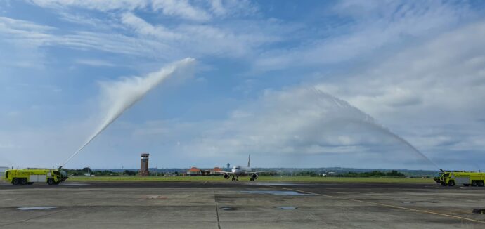Water Cannon celebration to welcome Jetstar Asia back to Bali