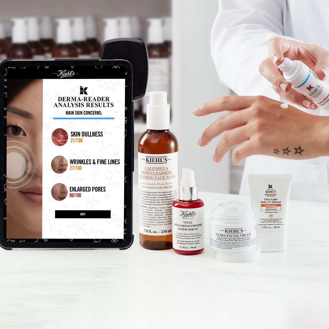 Get your Skin checked with Kiehl’s DermaReader Deepskin Analysis