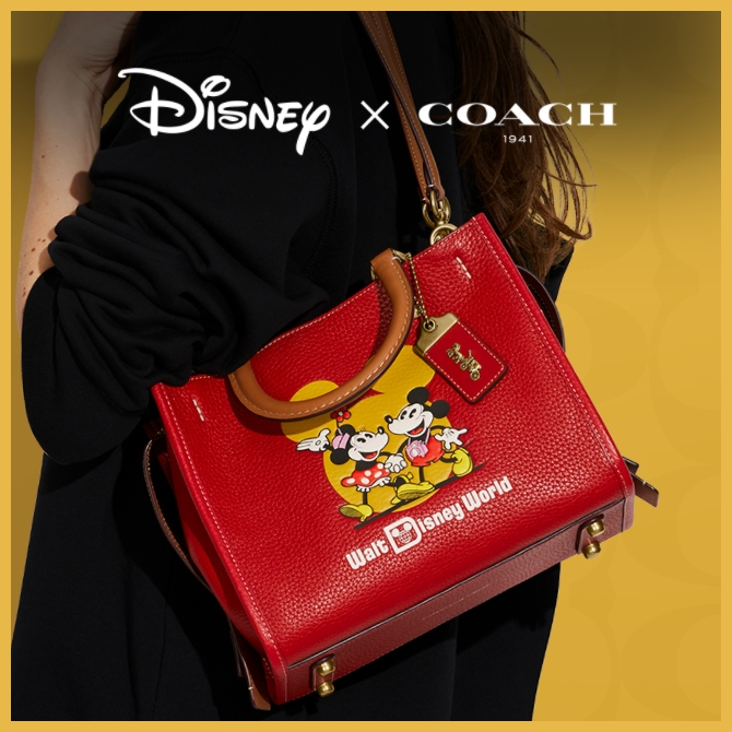 Disney x COACH Mickey and Minnie Mouse Crossbody Bag
