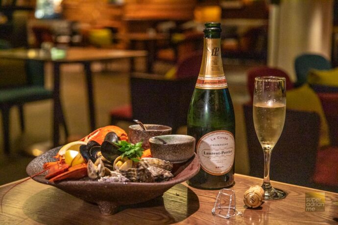 Opus Afternoon seafood platter and Laurent Perrier Champagne for Two -1158