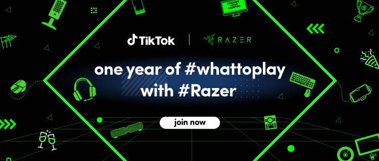 #Whattoplay with #Razer on TikTok