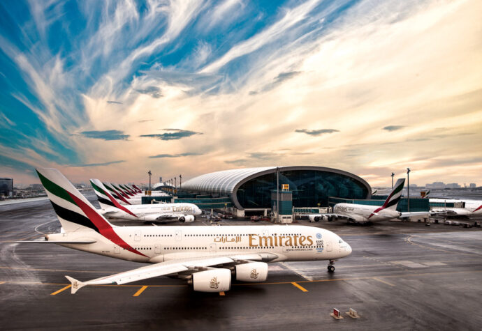 Emirates fleet in Dubai Airport (Emirates photo)